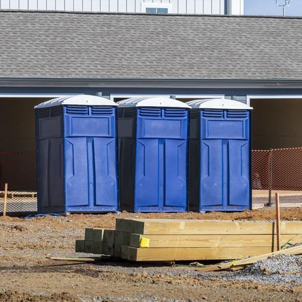 Heavy-duty construction site porta potty in Cedar Rapids, Iowa